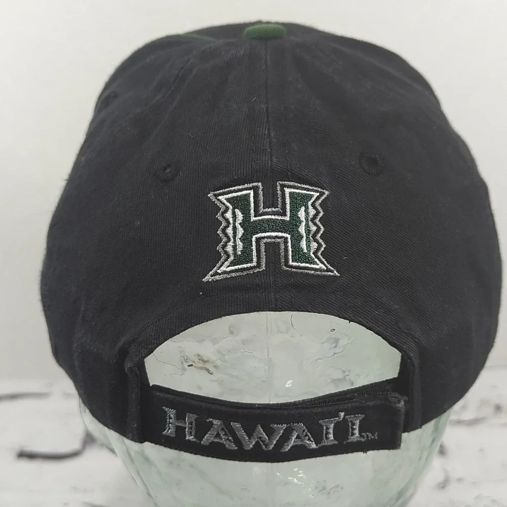 Hawaii Black Green Hat Adjustable Ball Cap‎